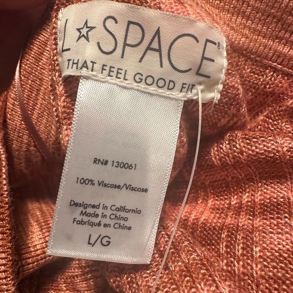 🤎 L*Space Aria Cover-Up Dress NWT Sz L MSRP $132 - Picture 8 of 10